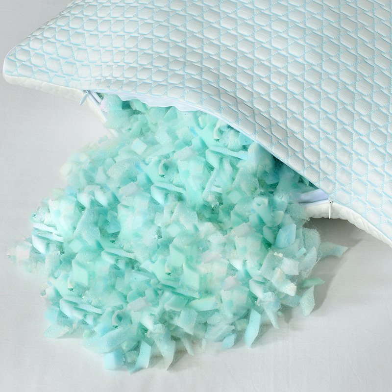 Ergonomic Travel Adjustable Cooling Bamboo Shredded Memory Foam Pillows