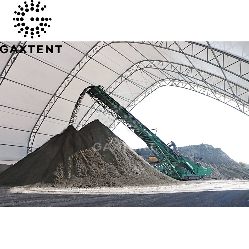 Heavy-Duty Temporary Storage Tent With Strong Wind And Snow Load Resistance Ideal For Construction And Industrial Applications