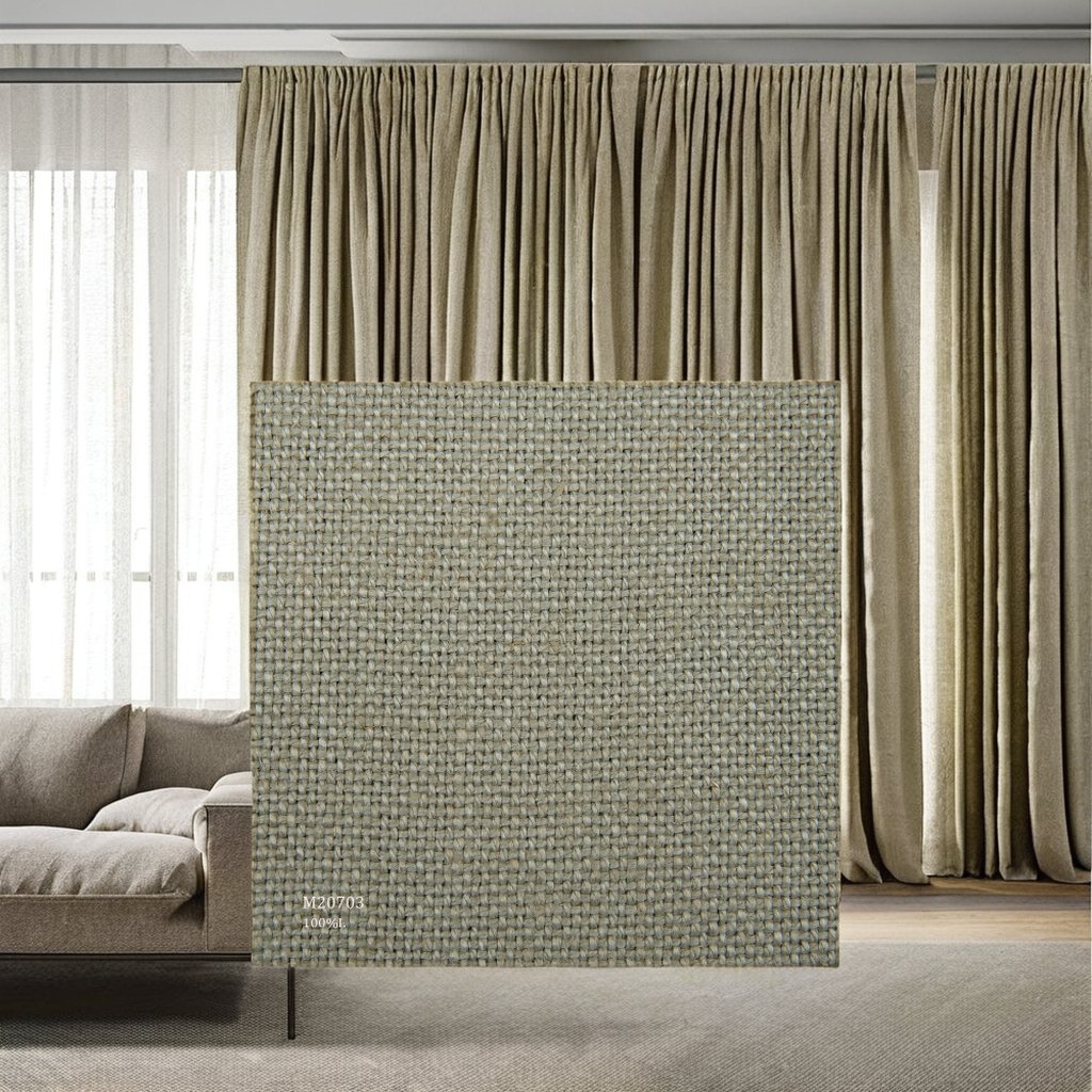 Ultra Stylish Upholstery 100% Linen Fabric For Sofa Curtain Pillow Panel Cushion Furniture