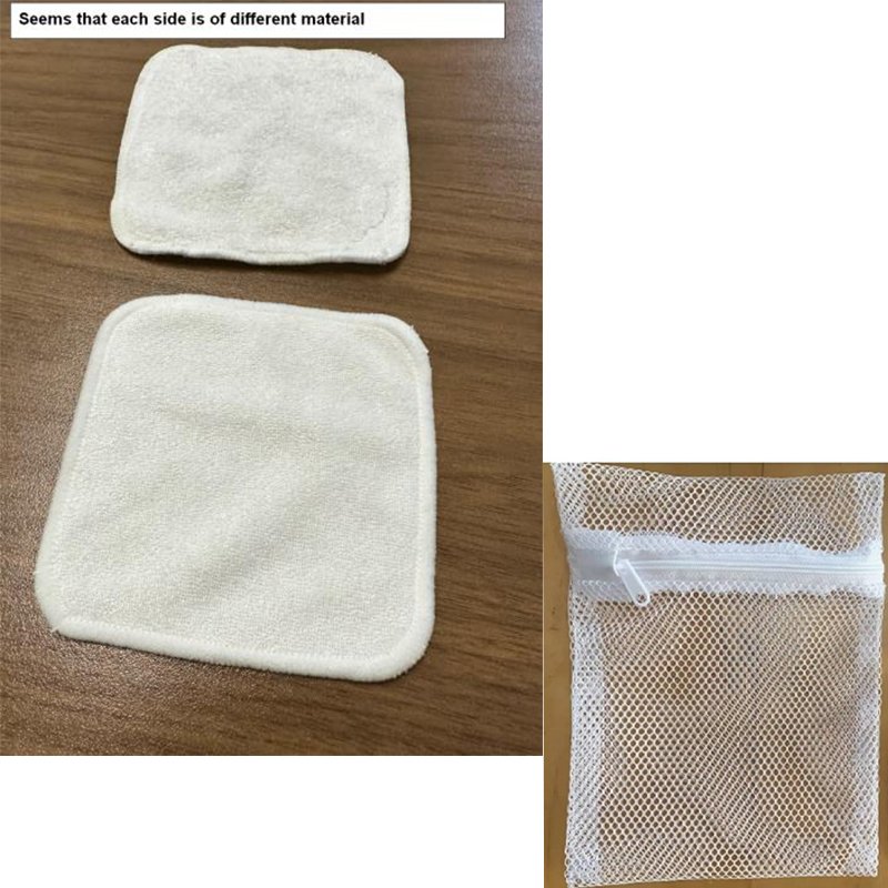 3 Layers Bamboo Fiber Makeup Remover Cloths For Face Eye Lips - Reusable Makeup Remover Pads With Washable Mesh Laundry Bag