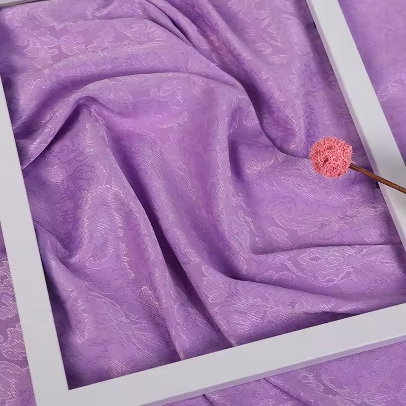 Factory Direct 100% Polyester Microfiber 3D Embossed Stain Jacquard Fabric for Clothing for Custom Designs