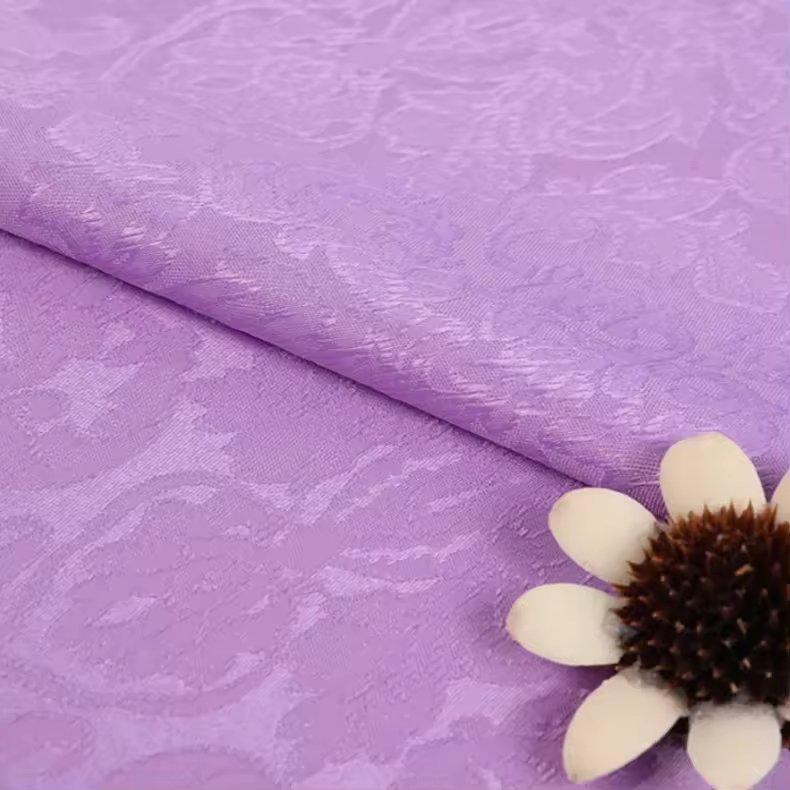 Factory Direct 100% Polyester Microfiber 3D Embossed Stain Jacquard Fabric for Clothing for Custom Designs