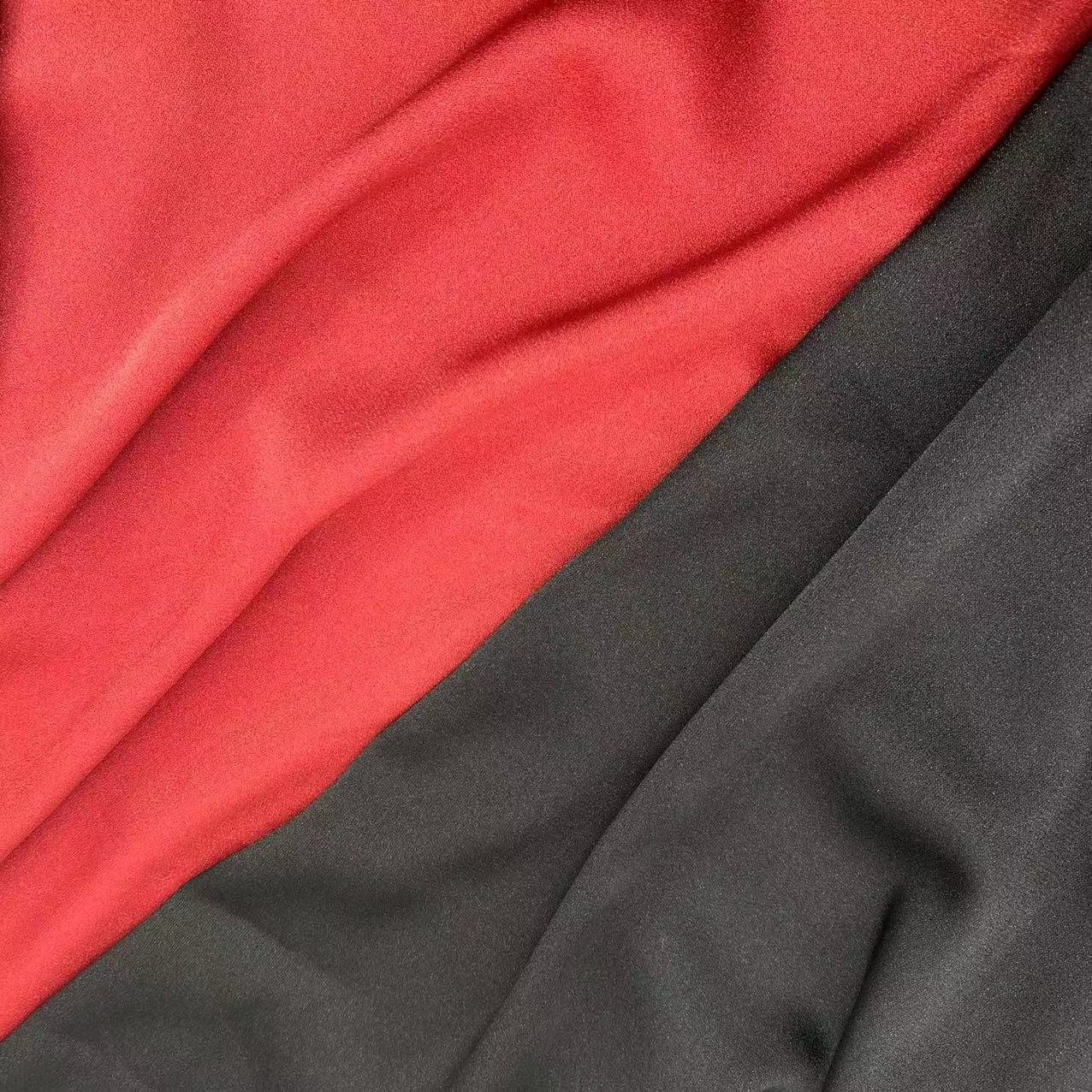 New arrival polyester fabric manufacturer diamond stretch glitter solid color chiffon fabric for suit trousers pants