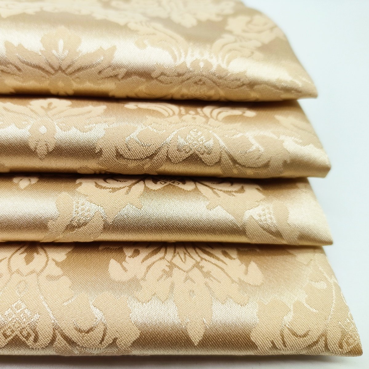 High Grade Breathable Wrinkle Resistant Super Soft Jacquard Stretch Satin Fabric For Sleepwear