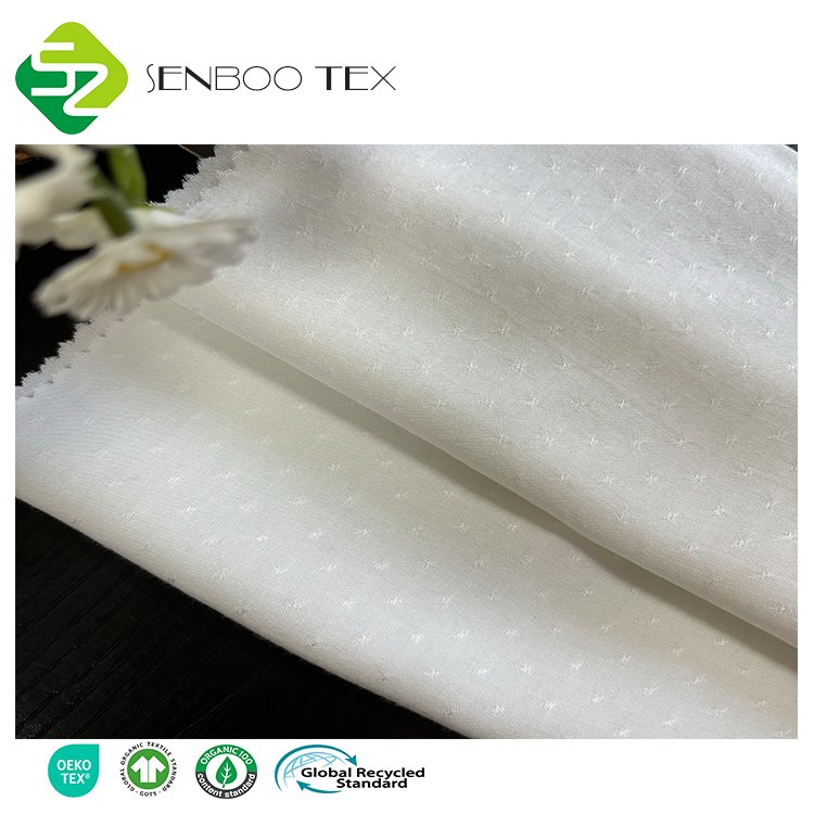 Wholesale 100% Bamboo Jacquard Fabric Best Quality 75GSM Soft Touch for Lady Shirts and Beddings Breathable Stylish for Girls