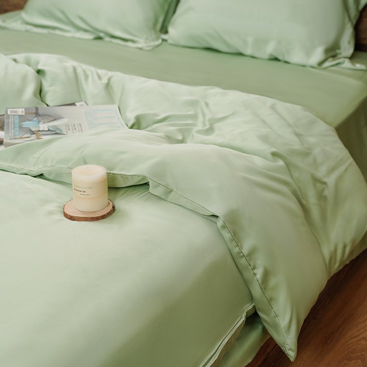 Ultra-smooth natrual bamboo duvet quilt cover set cooling bamboo bedding set for home