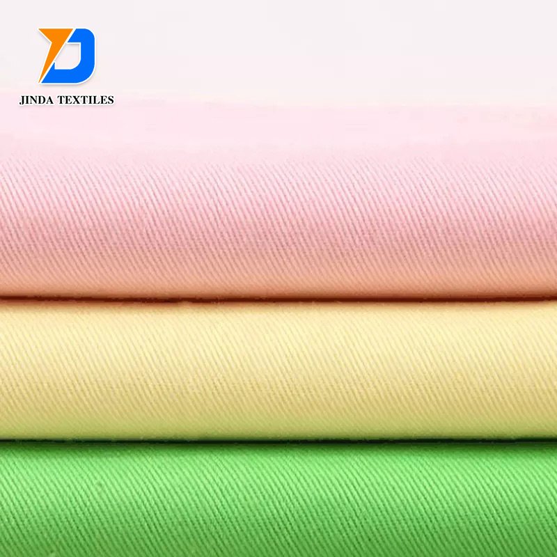 Jinda Textiles Chinese supply good quality 100 cotton twill work wear drill fabric vest industrial and chef uniform fabric