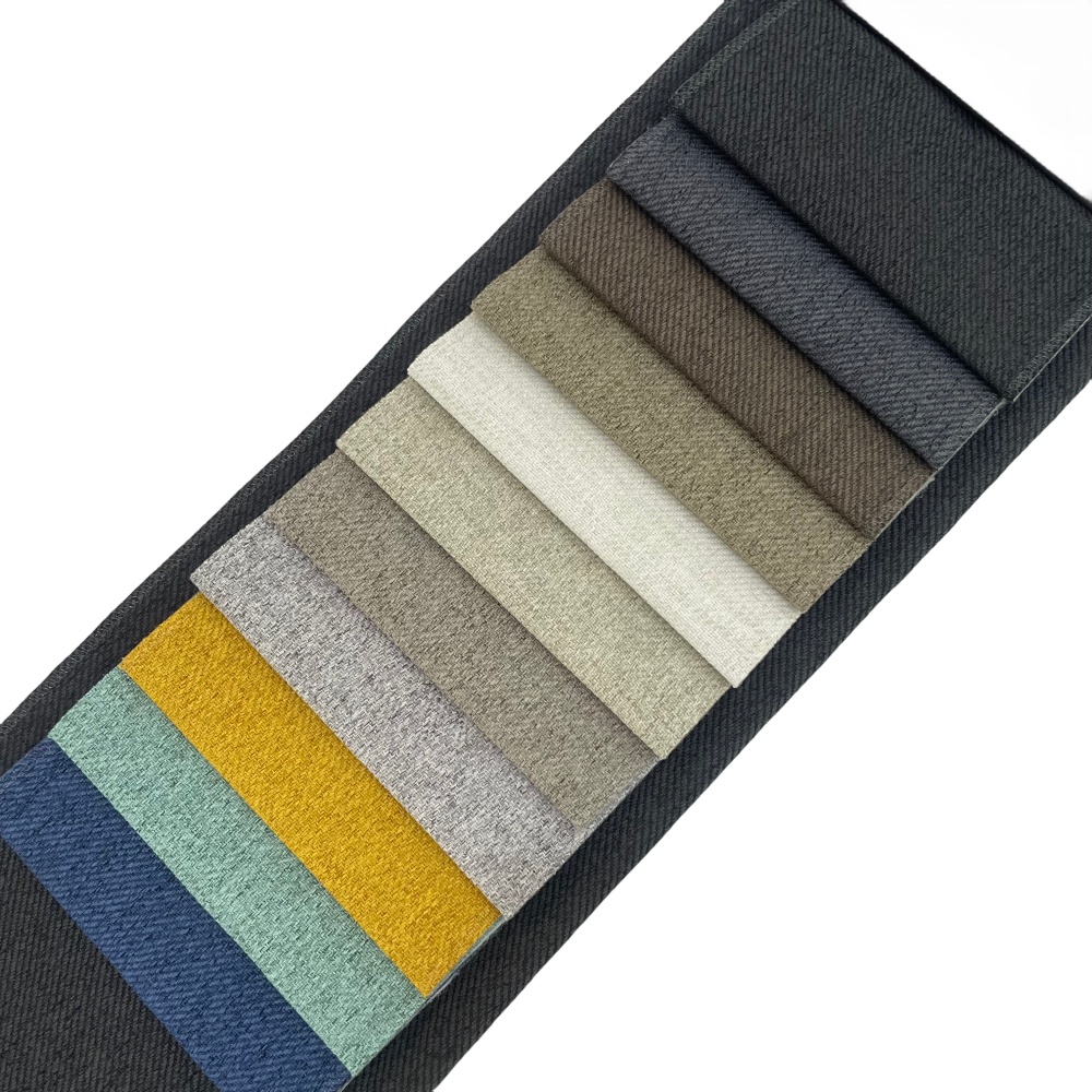 100% polyester waterproof synthetic linen look fabric for home textile