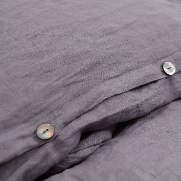 SKYLINENS 100% pure linen fabric plain dyed wide width woven for home bedding set 109/110" width