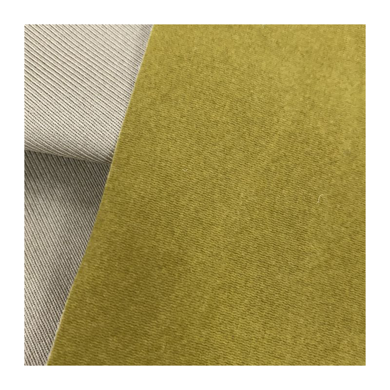 Wholesale blue Velvet Flocked Upholstery Fabric warp knitted Flocked Upholstery Fabric