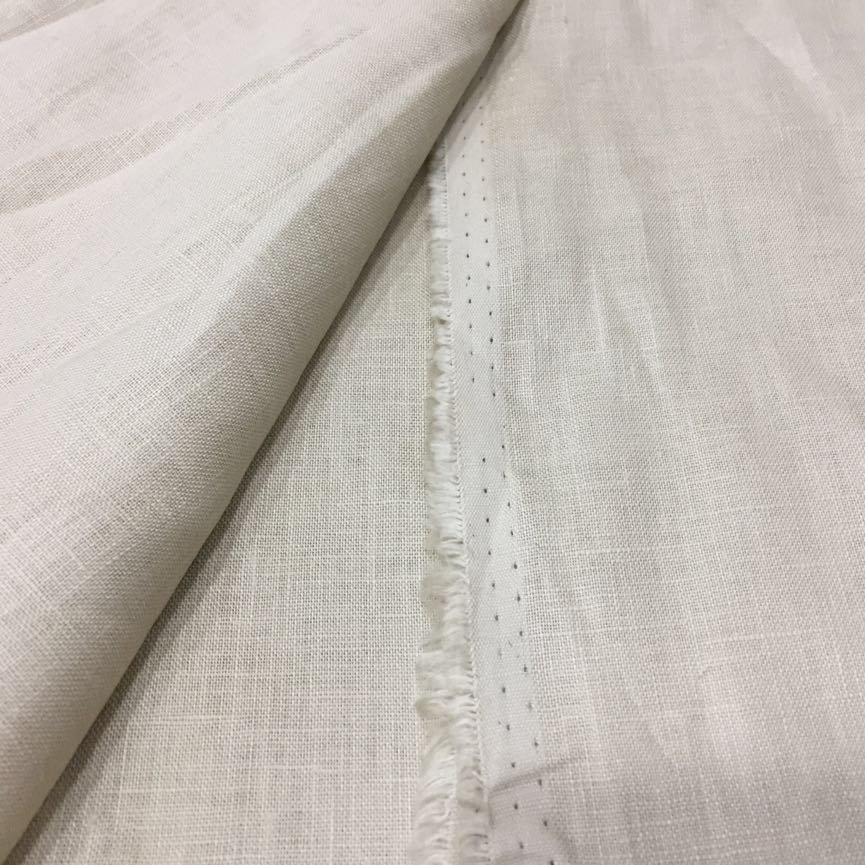Ready goods plain 100% pure flax linen fabric price per meter for shirt