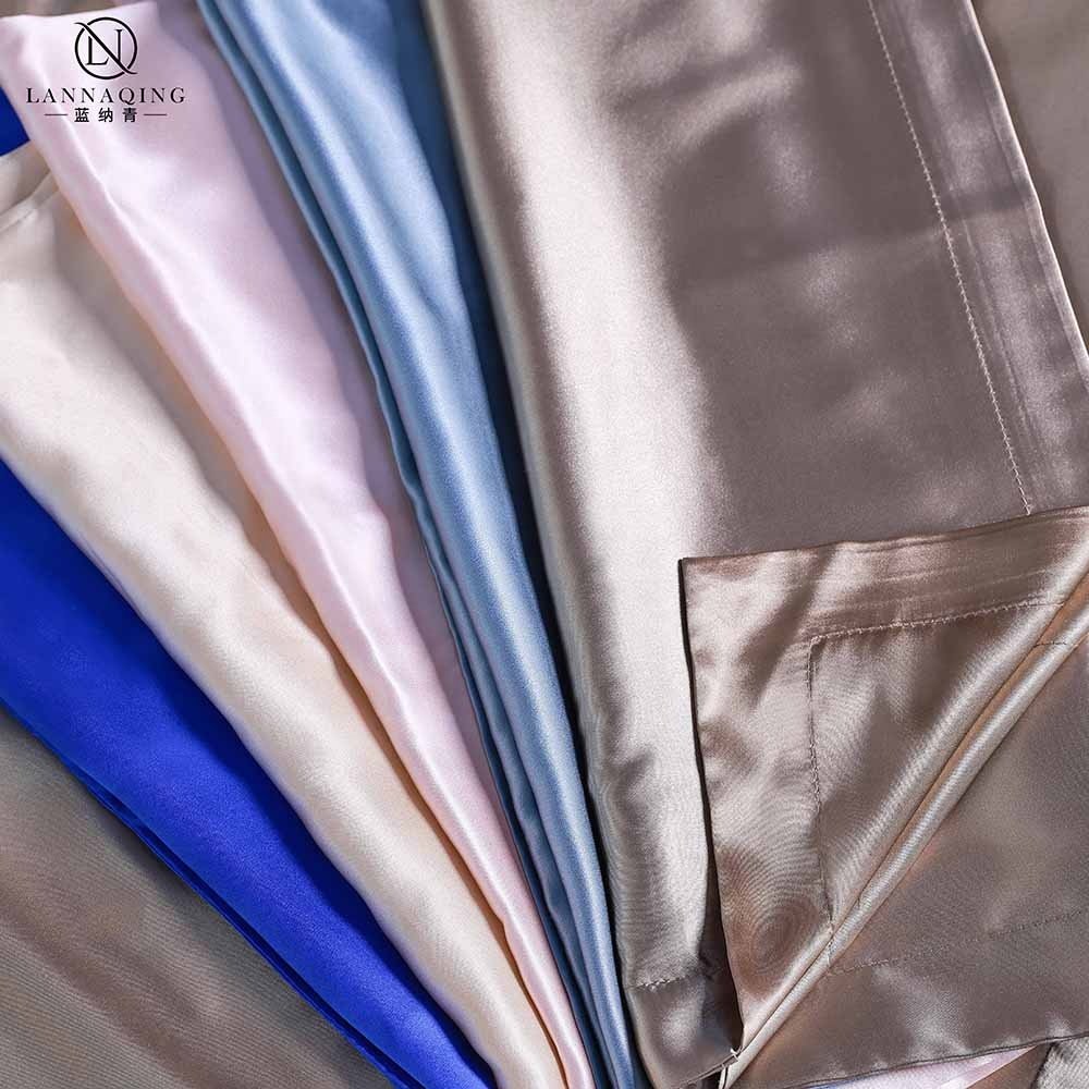 Wholesale Premium Quality 100% 6A Grade Mulberry Silk Satin Eye Mask Silk Hair Scrunchies Silk Pillow case Set With Custom Box
