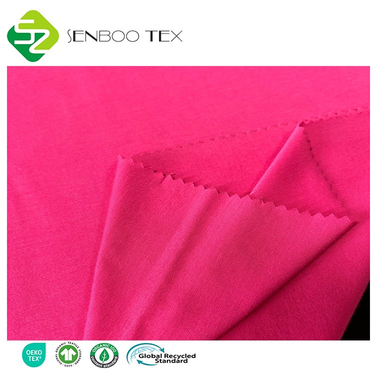95% Natural Bamboo Fiber 5% Spandex Great Elastic Jersey Fabric for Eco-Friendly Leggings and Underwear Woven Technics