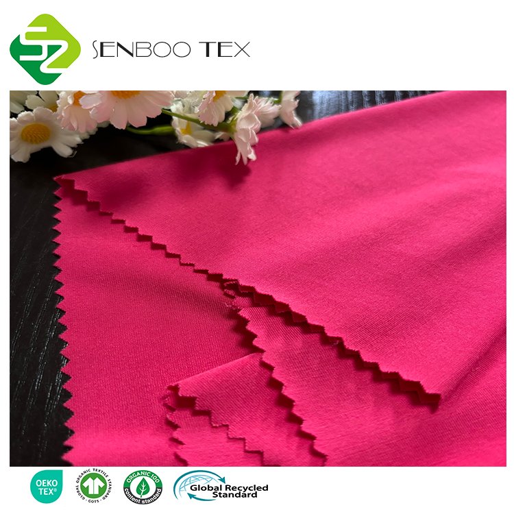 95% Natural Bamboo Fiber 5% Spandex Great Elastic Jersey Fabric for Eco-Friendly Leggings and Underwear Woven Technics