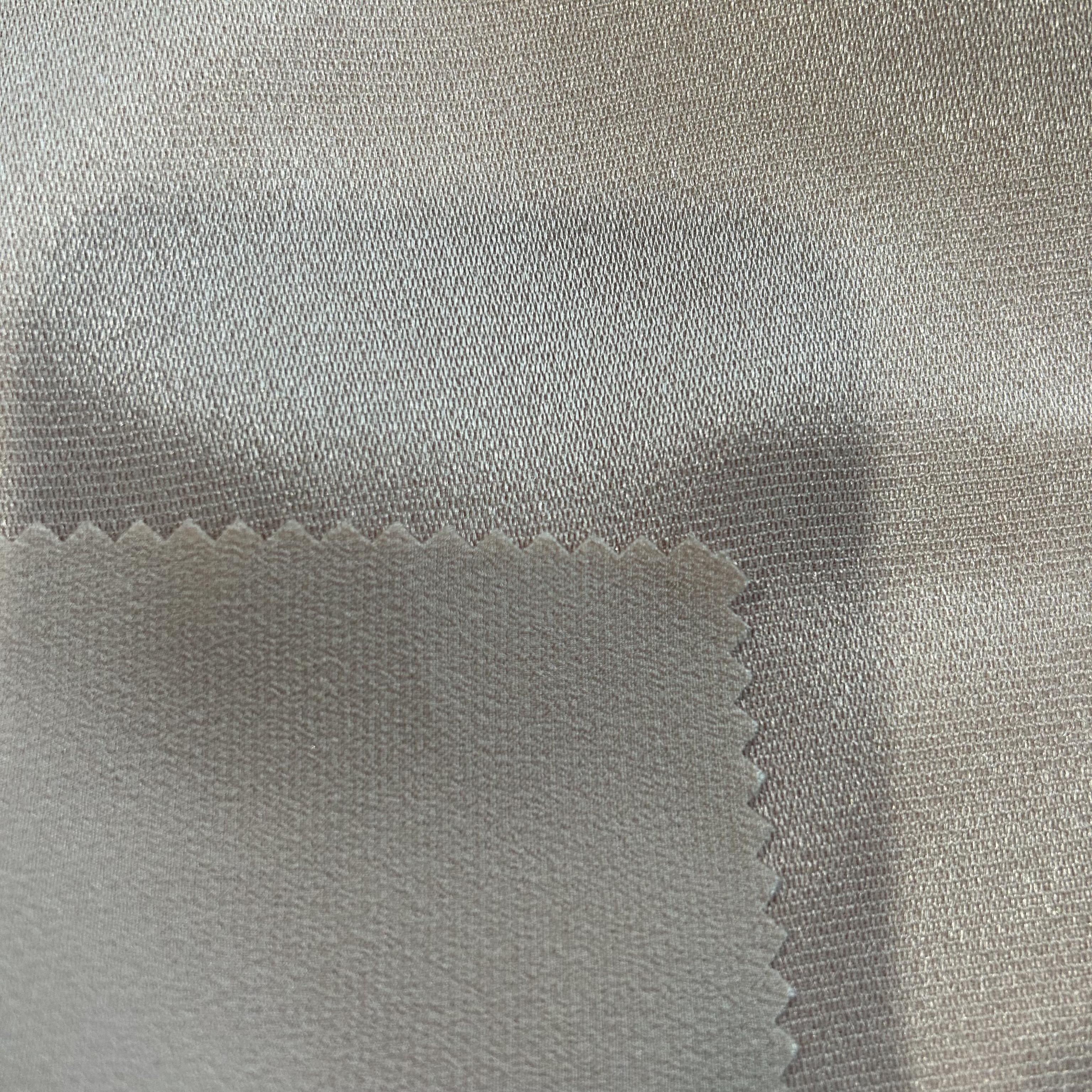 75/150d METALLIC CRYSTAL SILK SHINY LUSTER LIQUID GAZA SATIN SHIMMER FABRIC FOR FASHION APPAREL