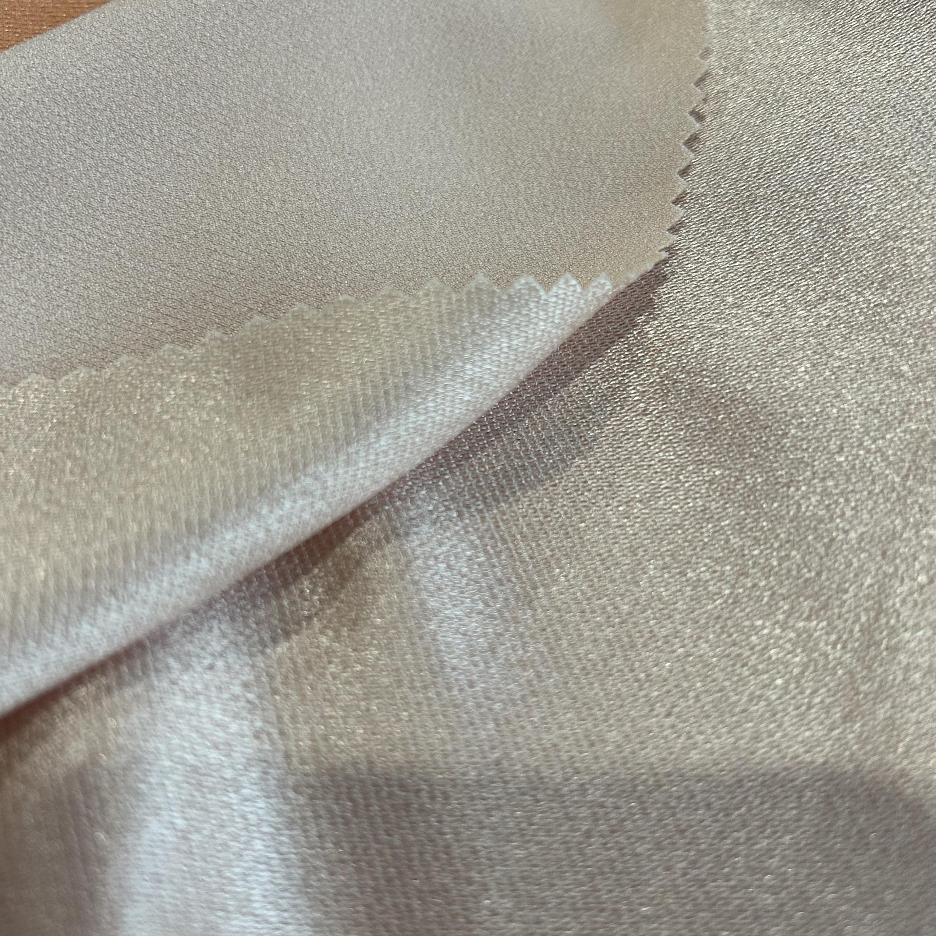 75/150d METALLIC CRYSTAL SILK SHINY LUSTER LIQUID GAZA SATIN SHIMMER FABRIC FOR FASHION APPAREL