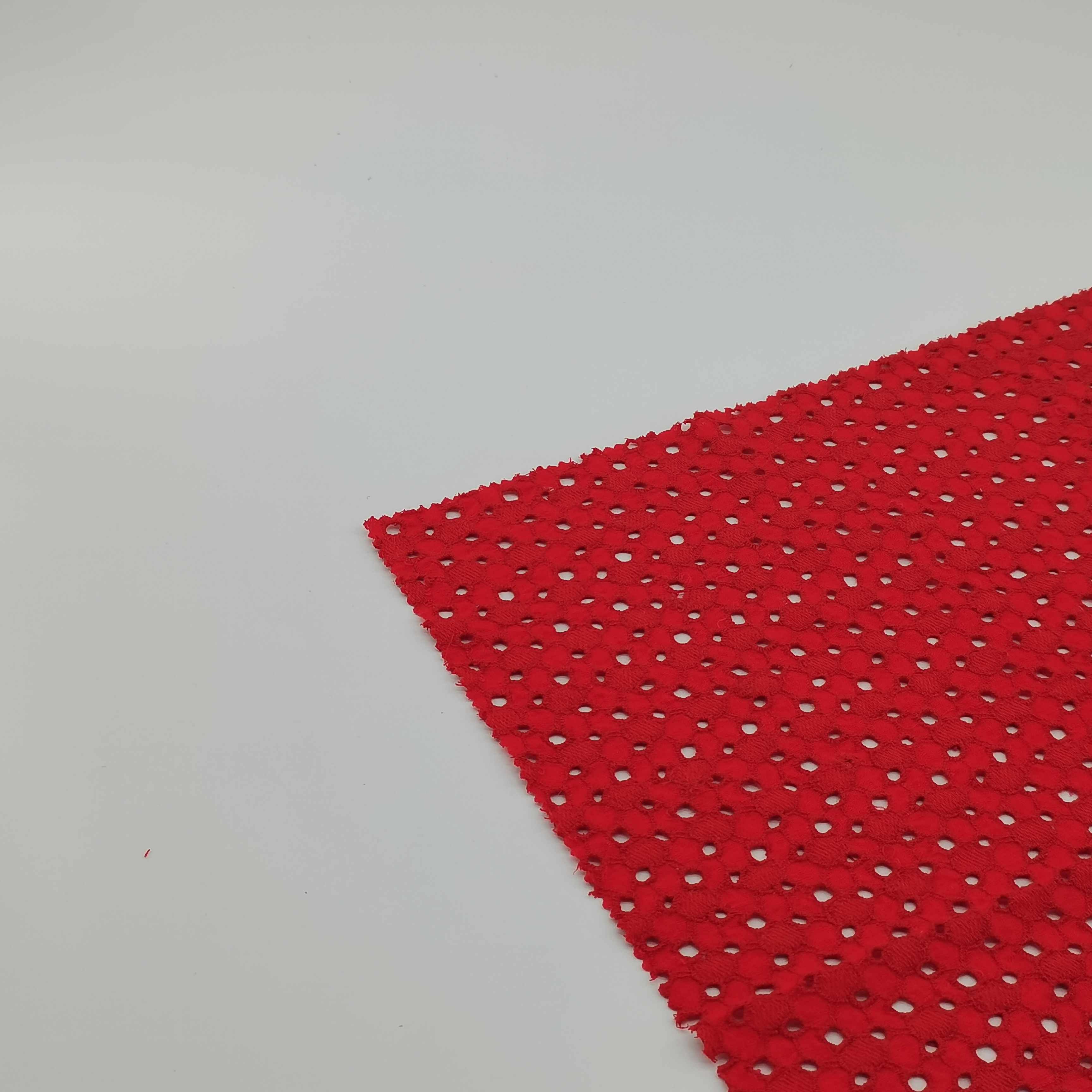 Available high quality three colors linen embroidery fabric for dress