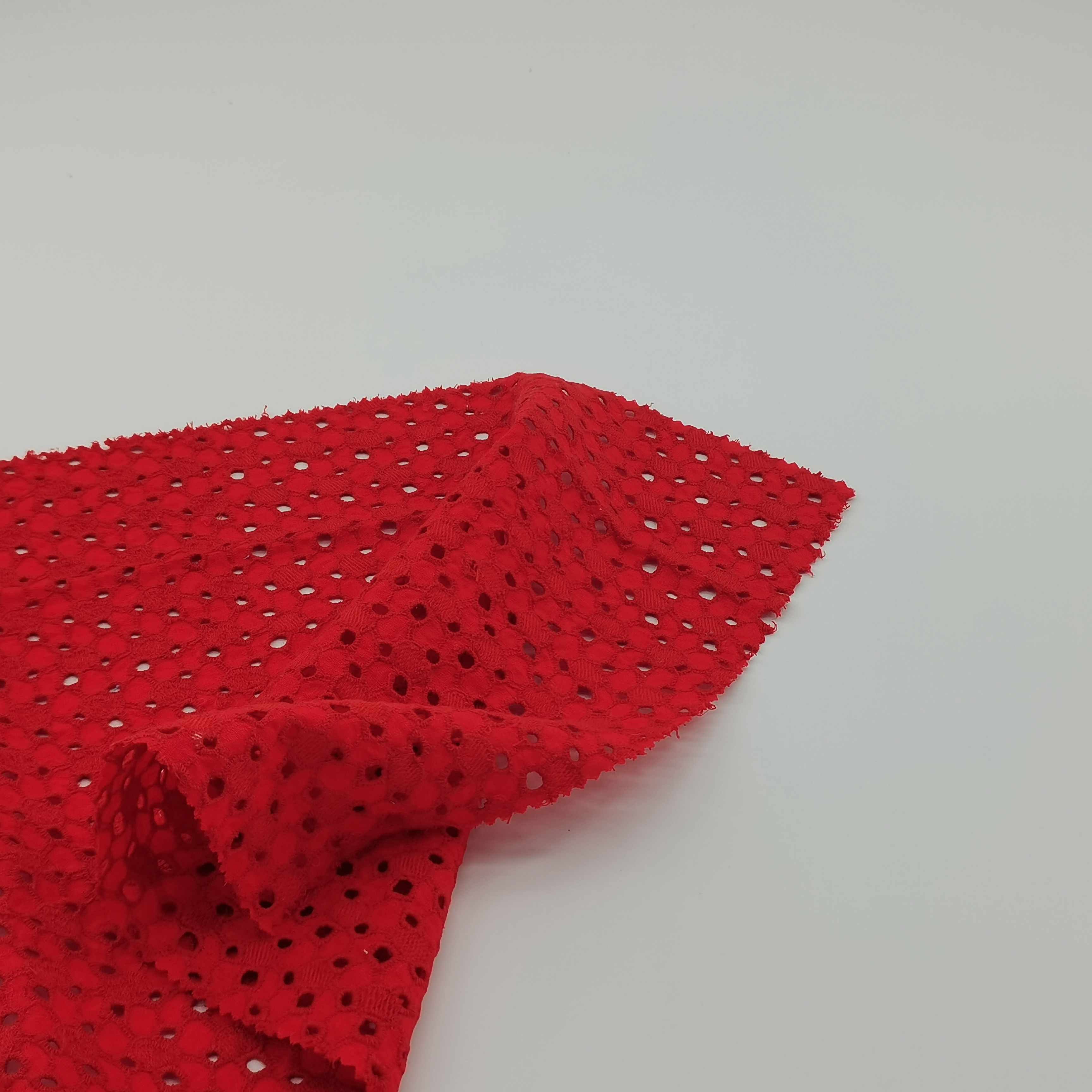 Available high quality three colors linen embroidery fabric for dress