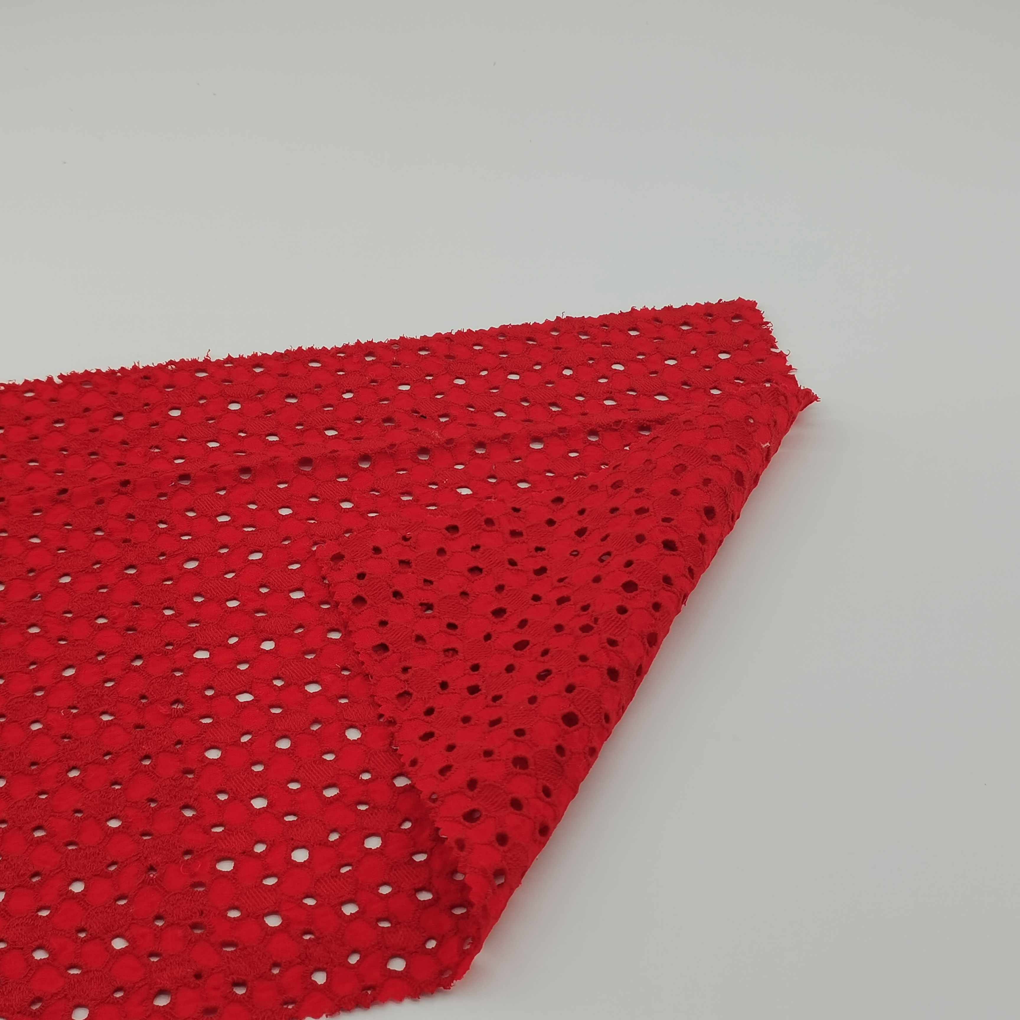 Available high quality three colors linen embroidery fabric for dress