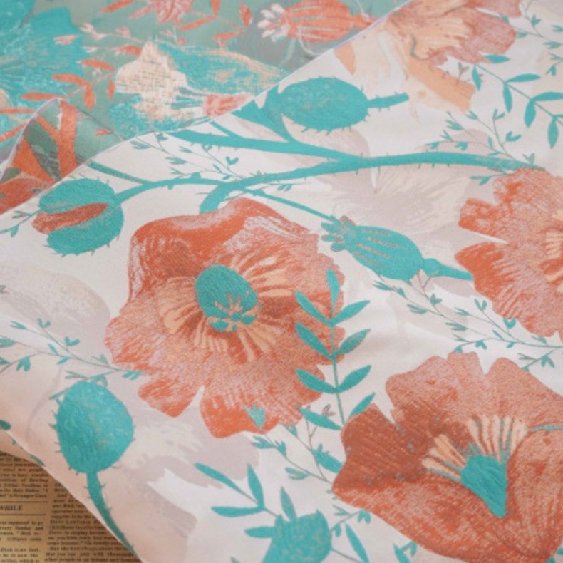 High textile fabrics customizable quality 100% polyester woven smooth fabrics contrast color clothing fabric