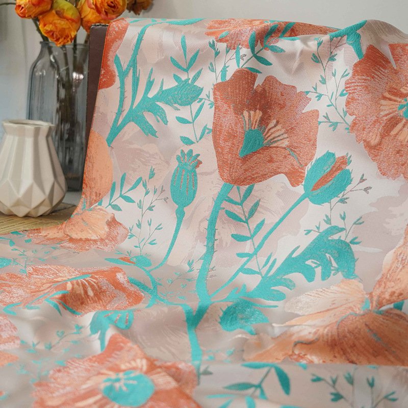 High textile fabrics customizable quality 100% polyester woven smooth fabrics contrast color clothing fabric