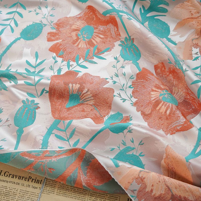 High textile fabrics customizable quality 100% polyester woven smooth fabrics contrast color clothing fabric