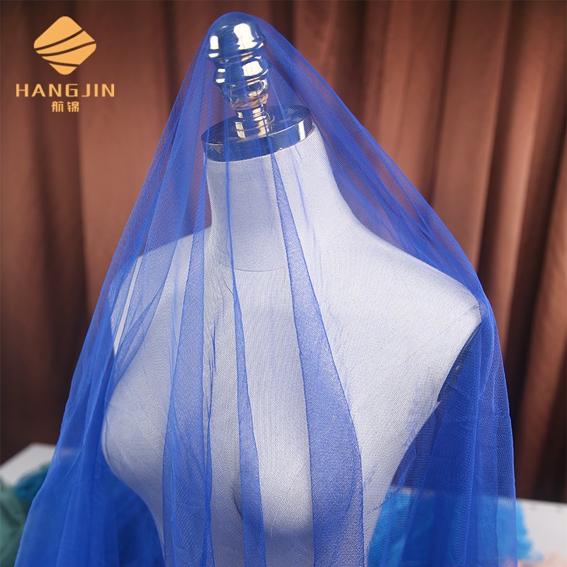 36A Polyester 25 GSM Tulle Mesh Net 384 colors in stock Soft Tulle Net Hexagonal Tulle Mesh Fabric