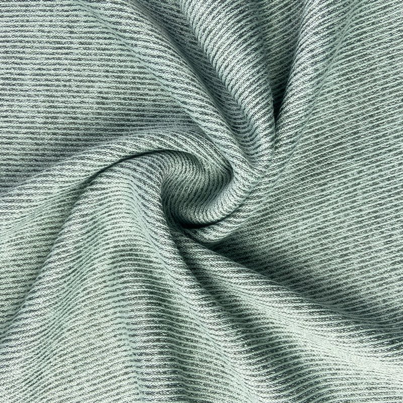 INDIAN KNITTED RIB FABRIC Hacci ANGORA RIB 100% Polyester Flax Knitting Jersey Fabric for women garment