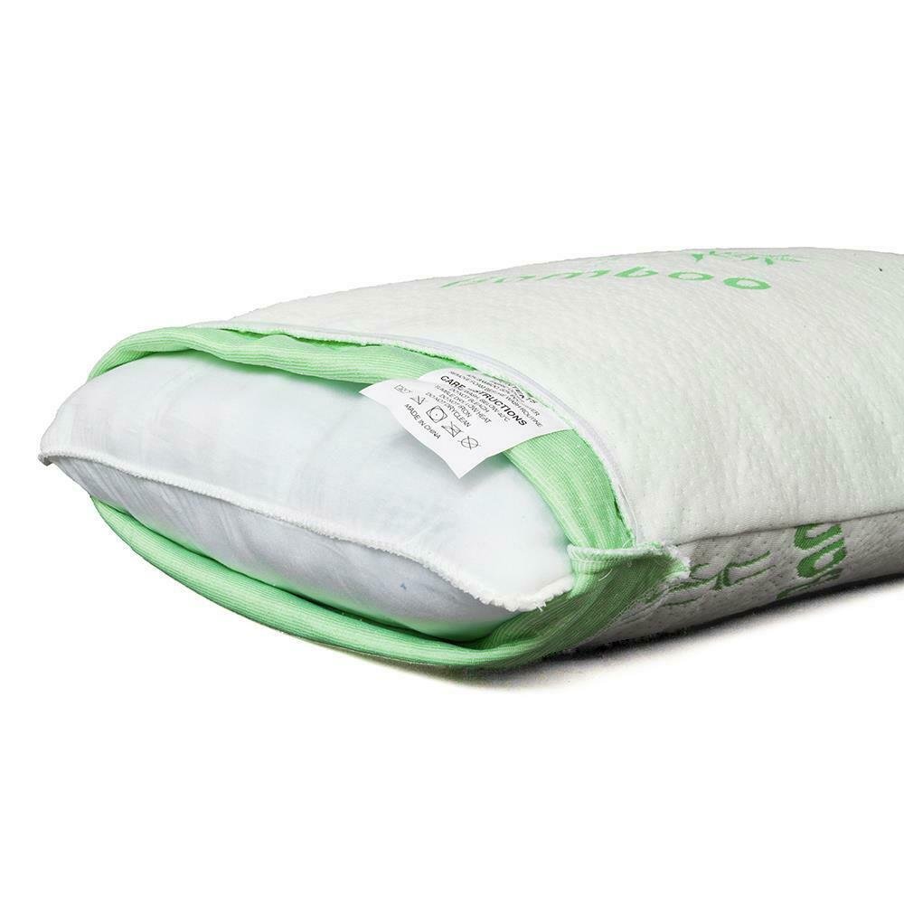 Bamboo Shredded Memory Foam Pillow Hypoallergenic Washable Cover King Queen