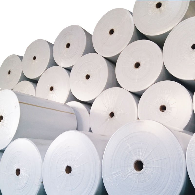 Bamboo fiber viscose polyester nonwoven non woven wipes raw materials cleaning cloth spunlace wipe roll
