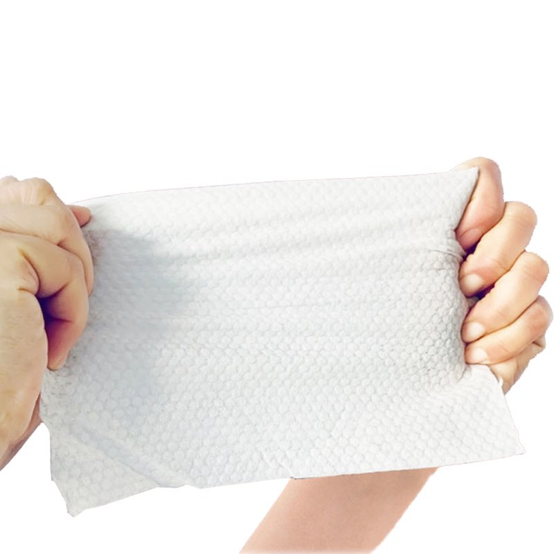 Bamboo fiber viscose polyester nonwoven non woven wipes raw materials cleaning cloth spunlace wipe roll