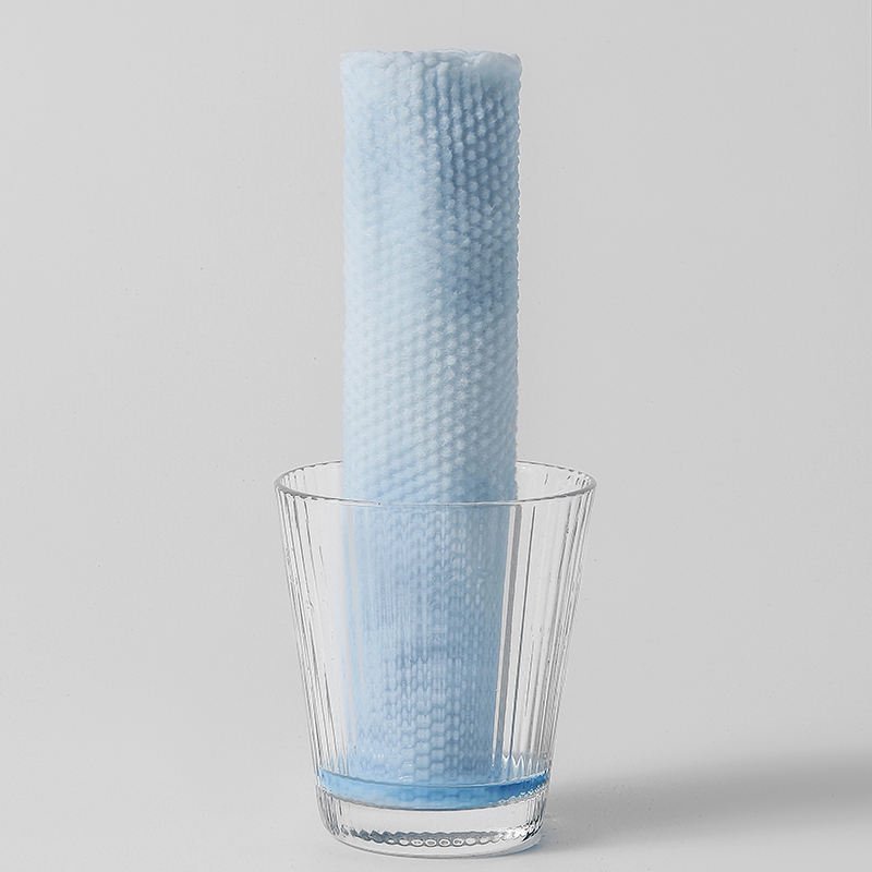 Bamboo fiber viscose polyester nonwoven non woven wipes raw materials cleaning cloth spunlace wipe roll