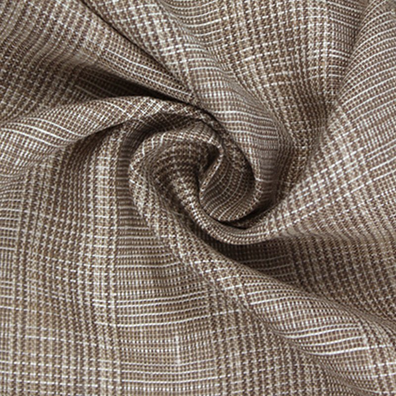 Hot Sell 100%Linen Yarn Dyed Check Fabric for Coat or Suit or Home Textile