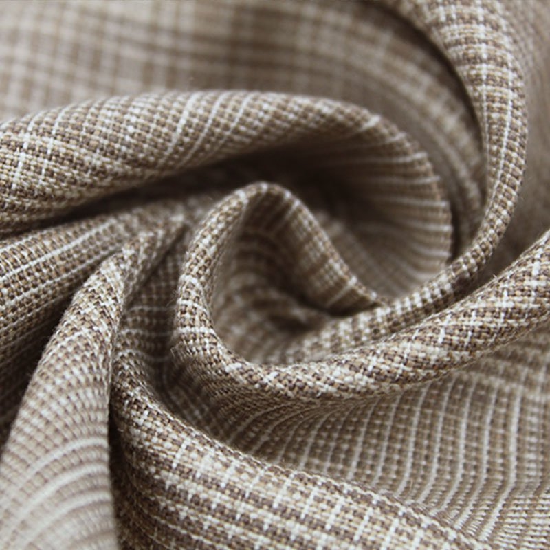Hot Sell 100%Linen Yarn Dyed Check Fabric for Coat or Suit or Home Textile