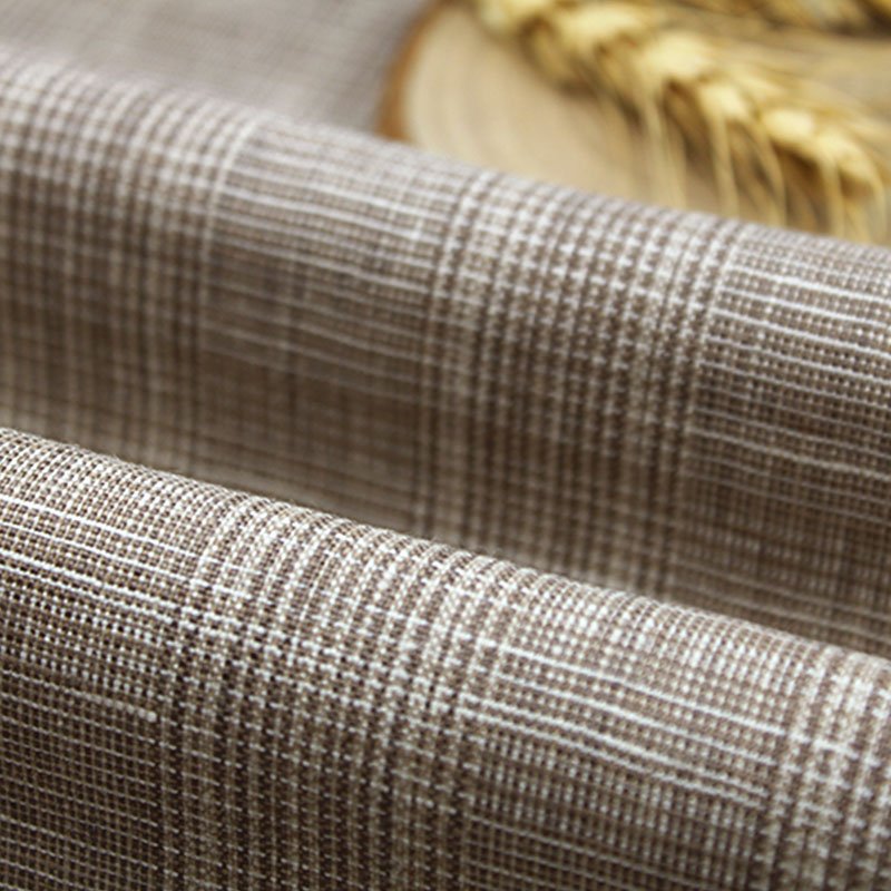 Hot Sell 100%Linen Yarn Dyed Check Fabric for Coat or Suit or Home Textile