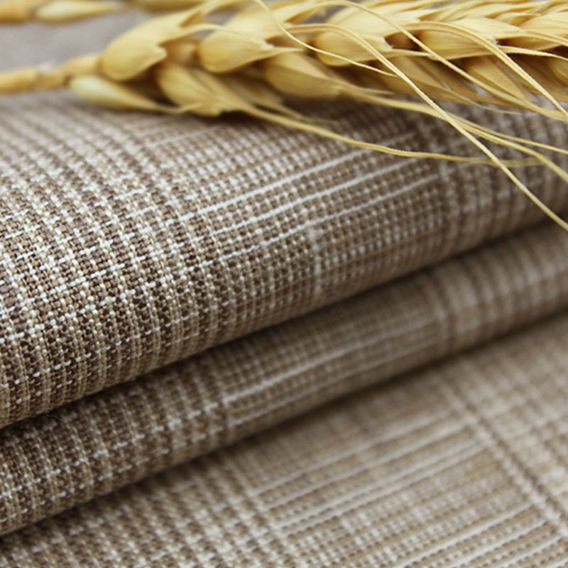 Hot Sell 100%Linen Yarn Dyed Check Fabric for Coat or Suit or Home Textile