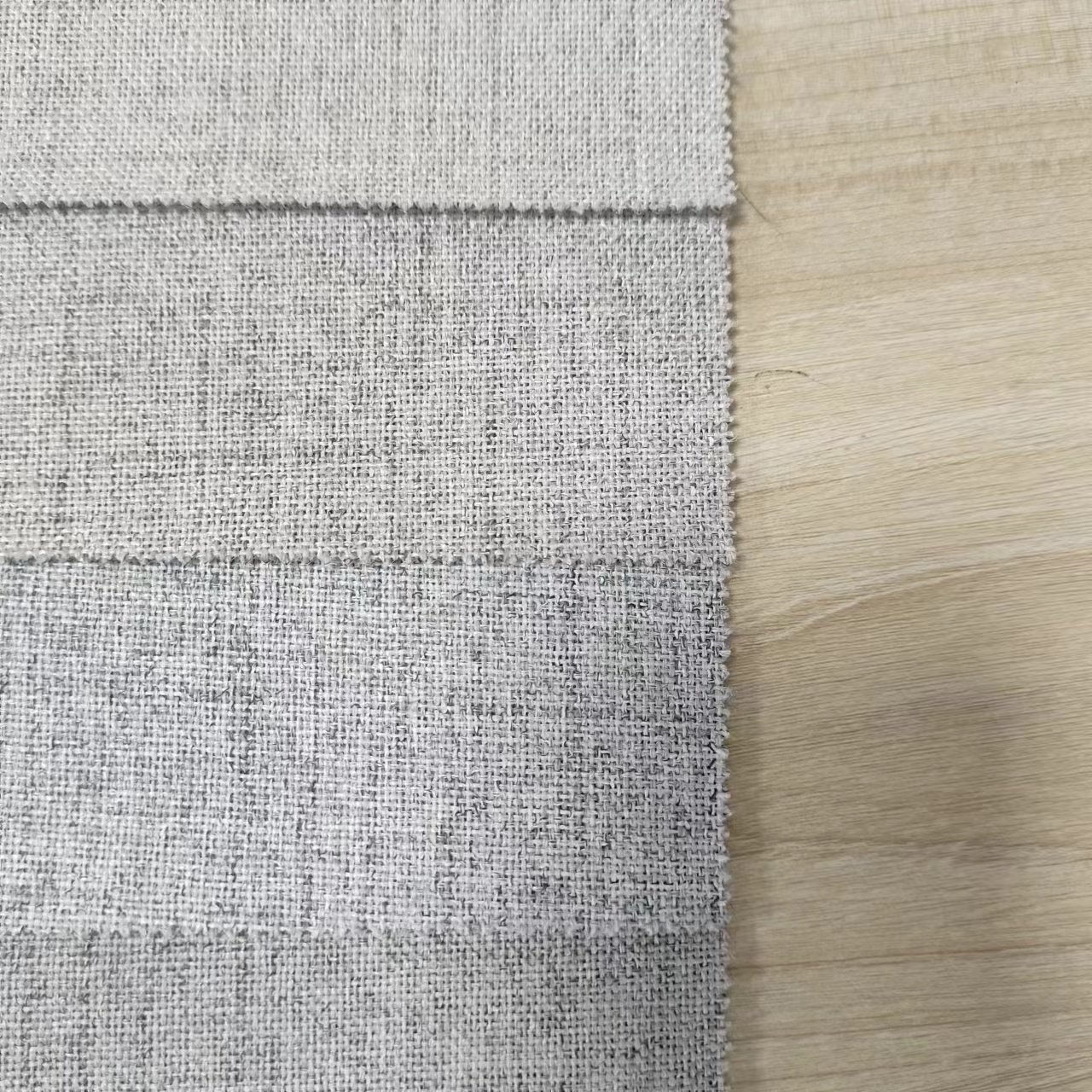 Wholesale FR Available for hotel flocked double color 100% Polyester blackout curtain fabric
