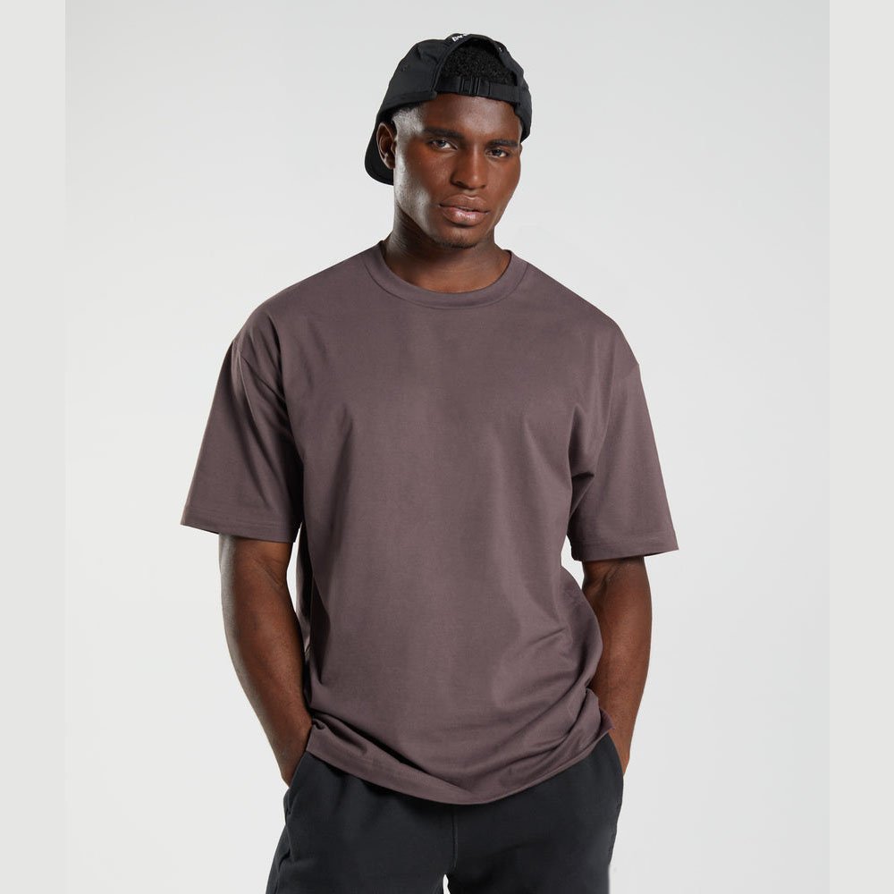 High Quality Plus Size Mens Drop Shoulder 100% Thick Custom Heavyweight T-Shirt Blank Heavy Weight Cotton Oversized Tshirt ODM