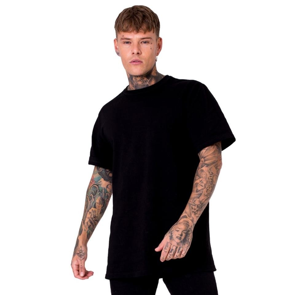 High Quality Plus Size Mens Drop Shoulder 100% Thick Custom Heavyweight T-Shirt Blank Heavy Weight Cotton Oversized Tshirt ODM