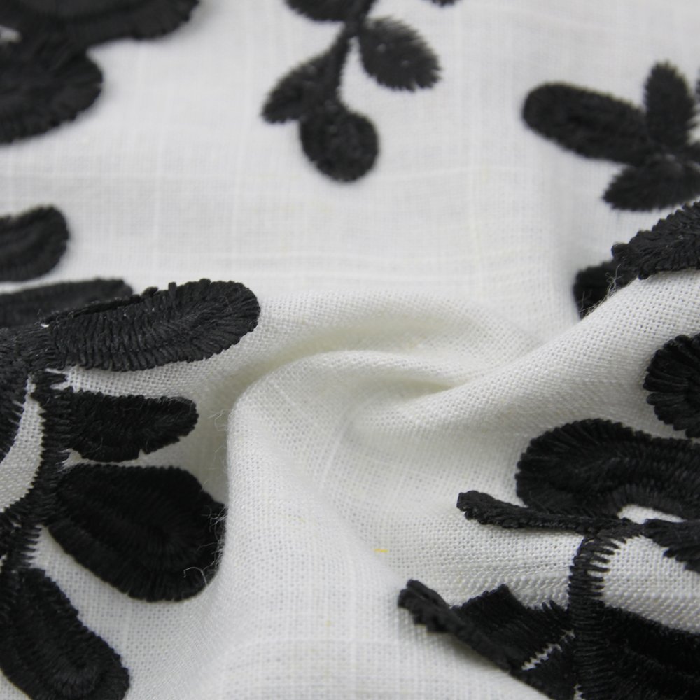 Excellent 100% Pure Linen Fabric high quality flax fashion fabric for home decor EMBROIDERY FABRIC