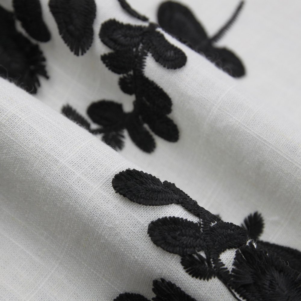 Excellent 100% Pure Linen Fabric high quality flax fashion fabric for home decor EMBROIDERY FABRIC