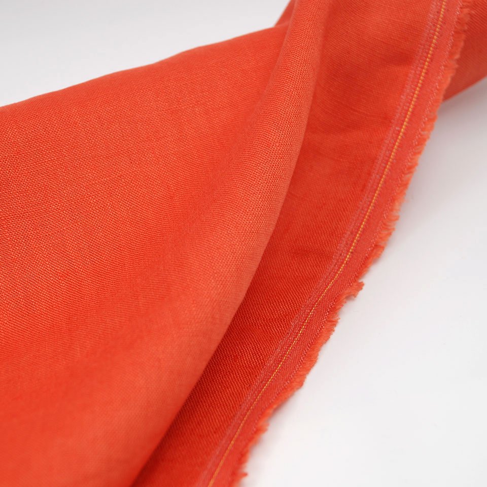 Factory China Wholesale Pure Color Stone Washed 200 gsm french 100% Linen Flax Fabric For Clothing