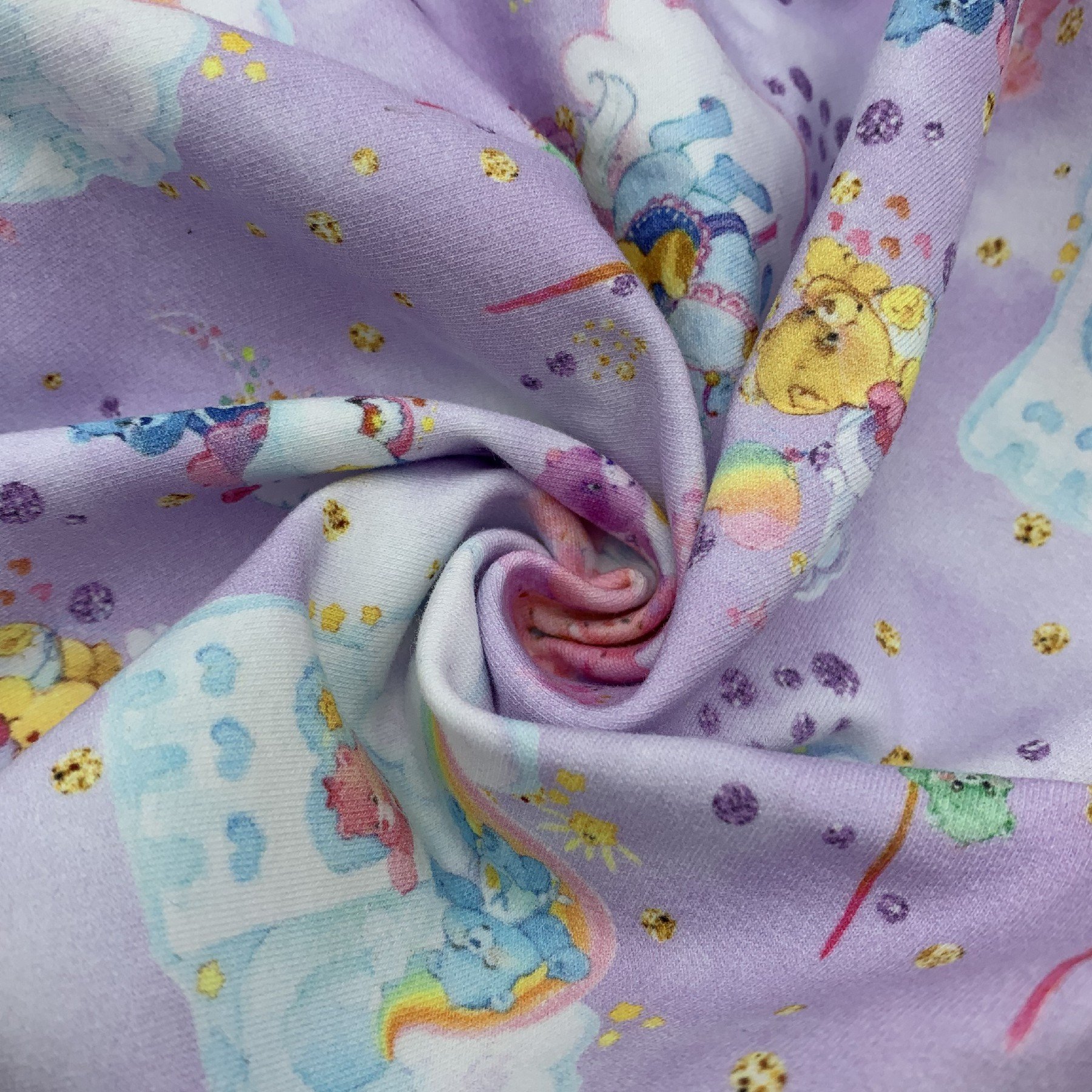 Natural material soft touch digital printing bamboo lycra spandex stretch fabric for baby kids garment