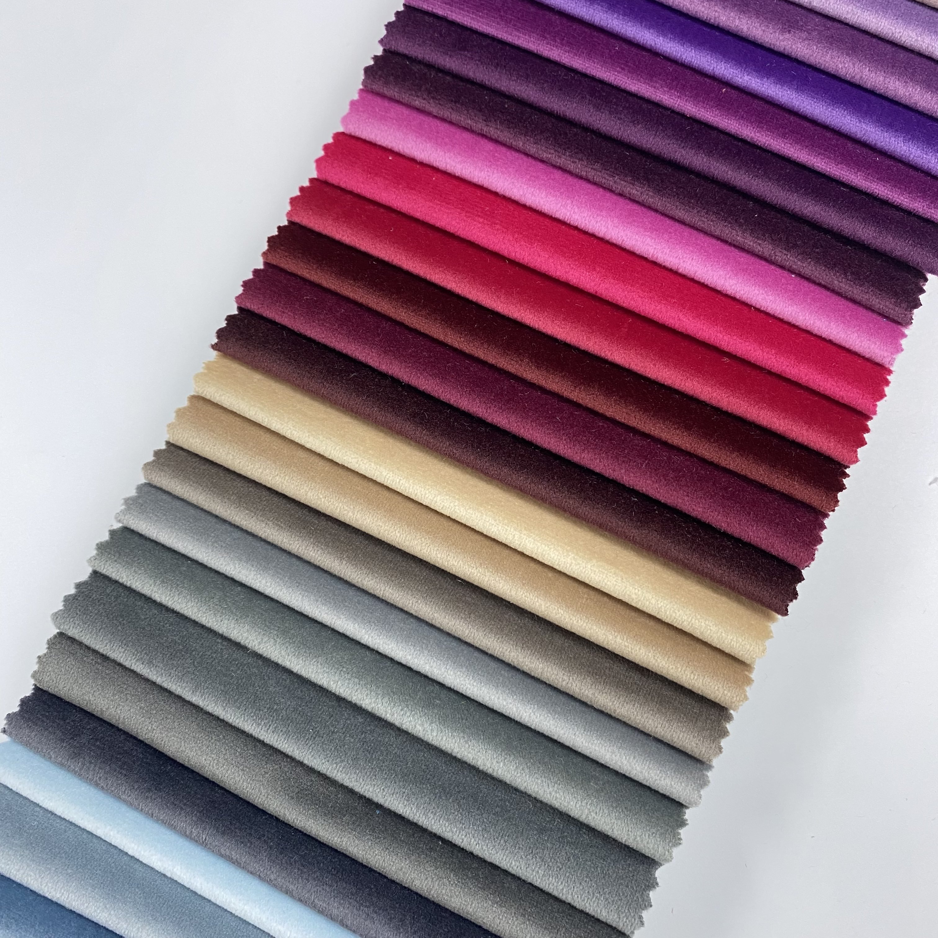 Factory Wholesale home textile fabric 100% Polyester holland velvet fabric for sofa