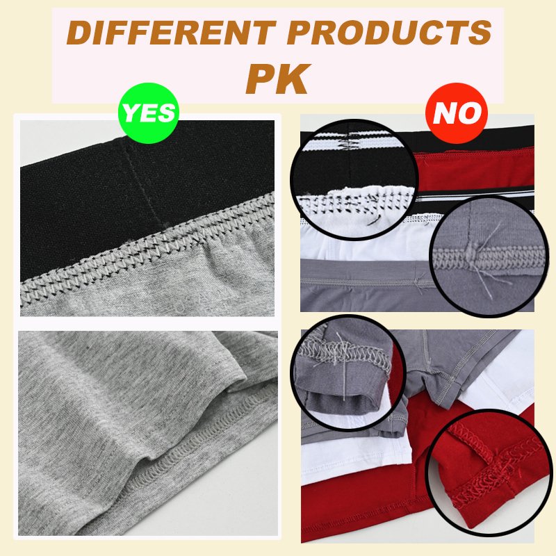 Custom Boxer Briefs Elastic Breathable Shorts Mid Rise Plus Size Bamboo Mens Underwear