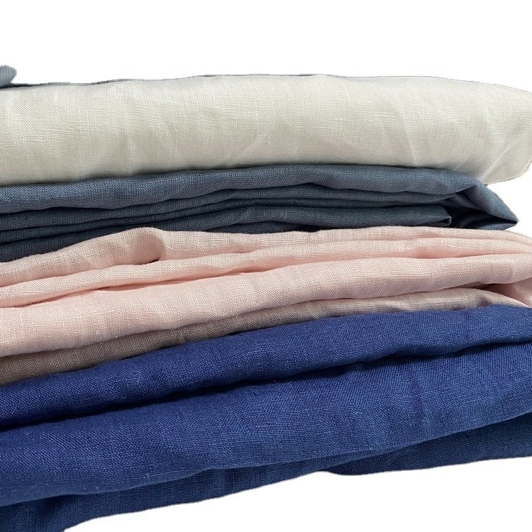 100 Flax Hemp Woven Extra Width Gauze Plain Dyed Organic Washed Softened Lino 110 inch 280cm Wide Fabric Flax Vintage Sheet Set
