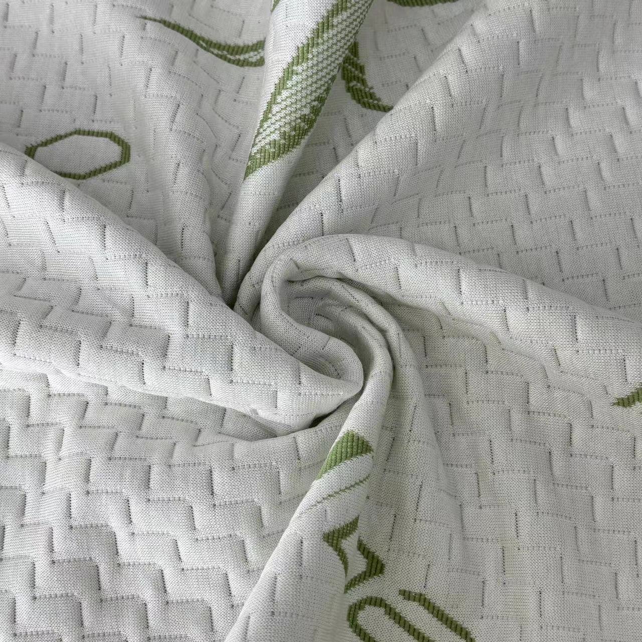 Polyester Bamboo Fibre Home Textile Knitted Jacquard Breathable Anti-Odor Mattress Cover Fabric 280g
