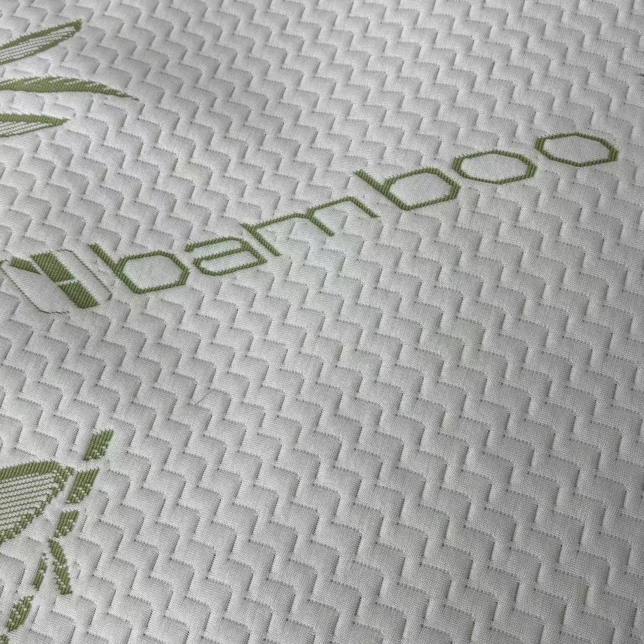 Polyester Bamboo Fibre Home Textile Knitted Jacquard Breathable Anti-Odor Mattress Cover Fabric 280g