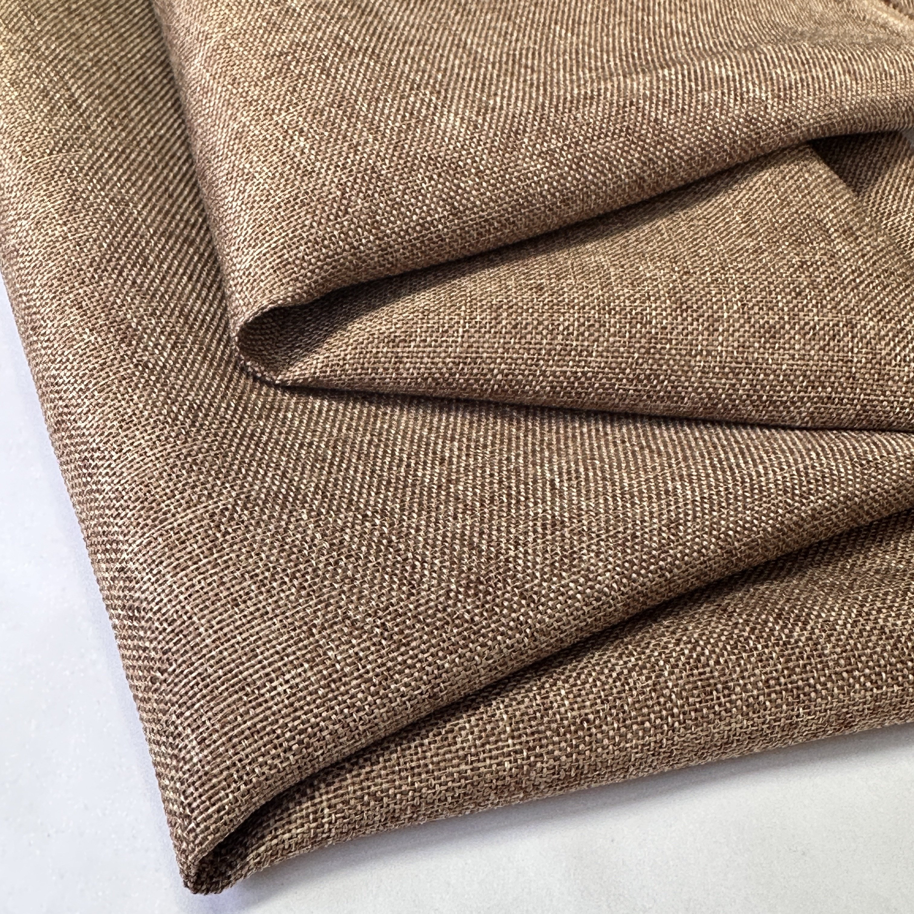 High Quality 100% Polyester Linen Fabric 1.5 Meter Wide Solid Color for Curtains Cushions Sofas Bags Blankets Upholstery