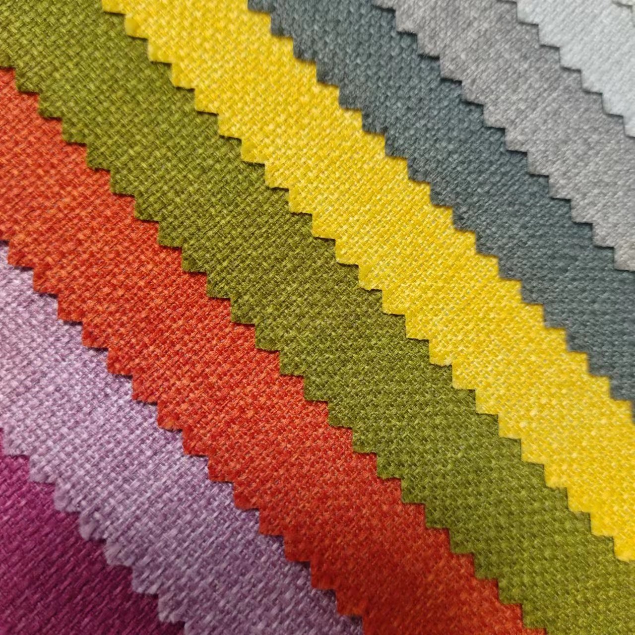 Soft 100% Blackout Linen Look Curtains With flock Coating Blackout Curtains For The Livingroom